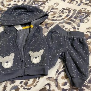 Carter's Gray Koala Print Matching Set